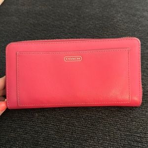 Pink Coach Wallet